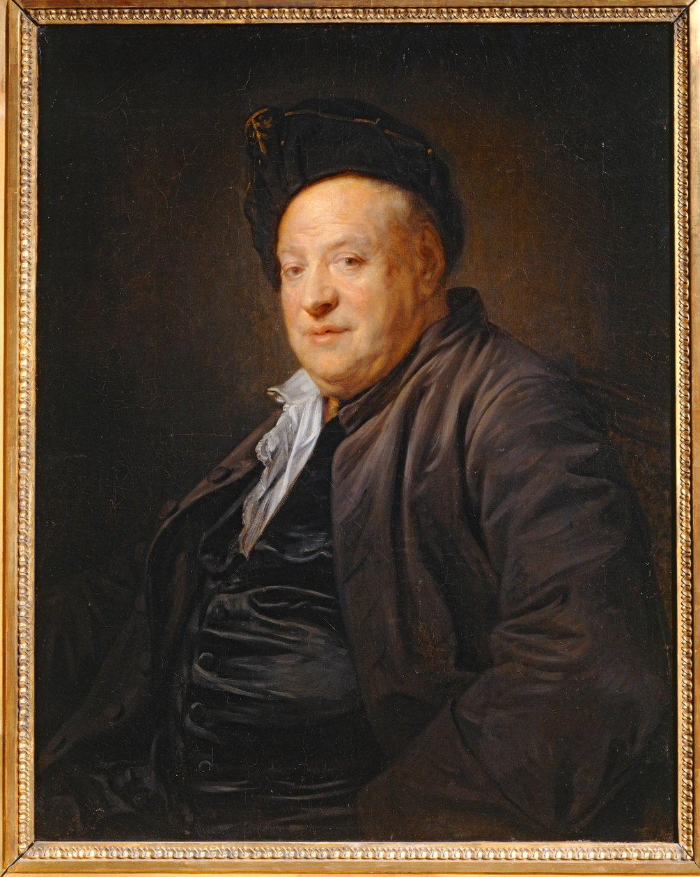 Étienne Jeaurat, målare. Salong de ... av Jean Baptiste Greuze