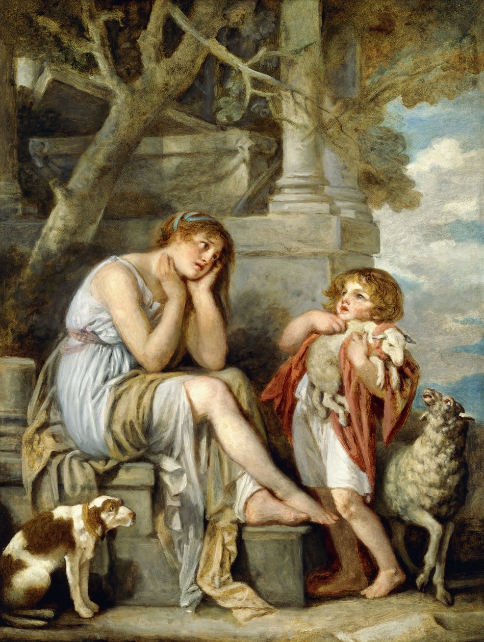 Cheri lamm, av Jean Baptiste Greuze