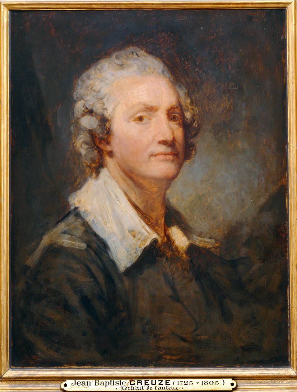 Porträtt av konstnären - Självporträtt ... av Jean Baptiste Greuze