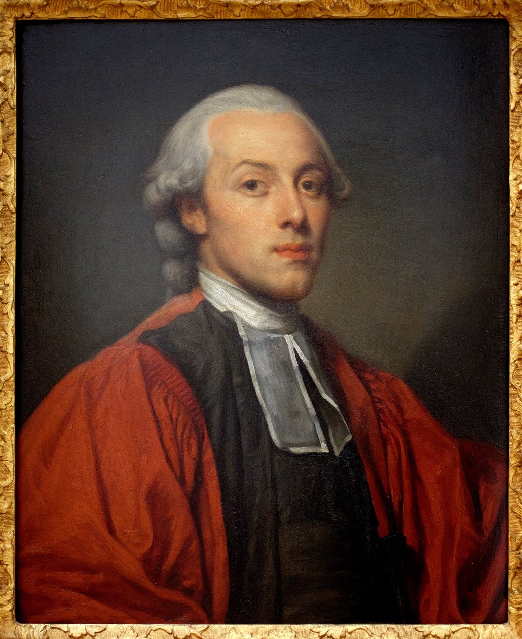 Porträtt av Charles Paul Jean Baptiste de Bourgevin de Viaart de Saint Morys (1772-1817), rådman i Storkammaren i Parlament i Paris. Målning av Jean Baptiste Greuze (1725-1805), olja på trä. fransk konst av Jean Baptiste Greuze