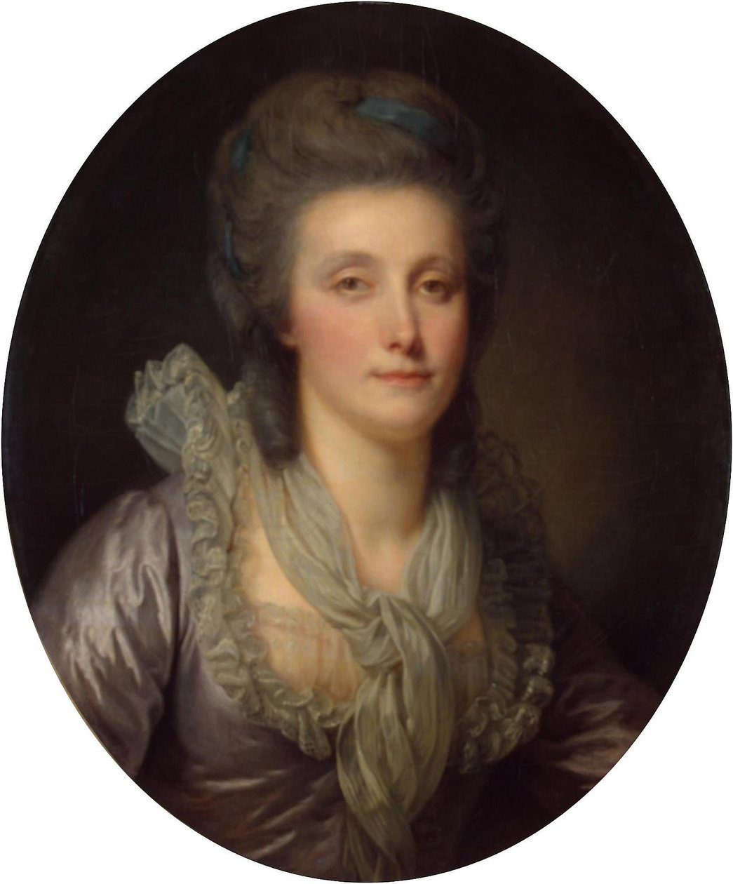 Porträtt av grevinnan Ekaterina Shuvalova av Jean Baptiste Greuze