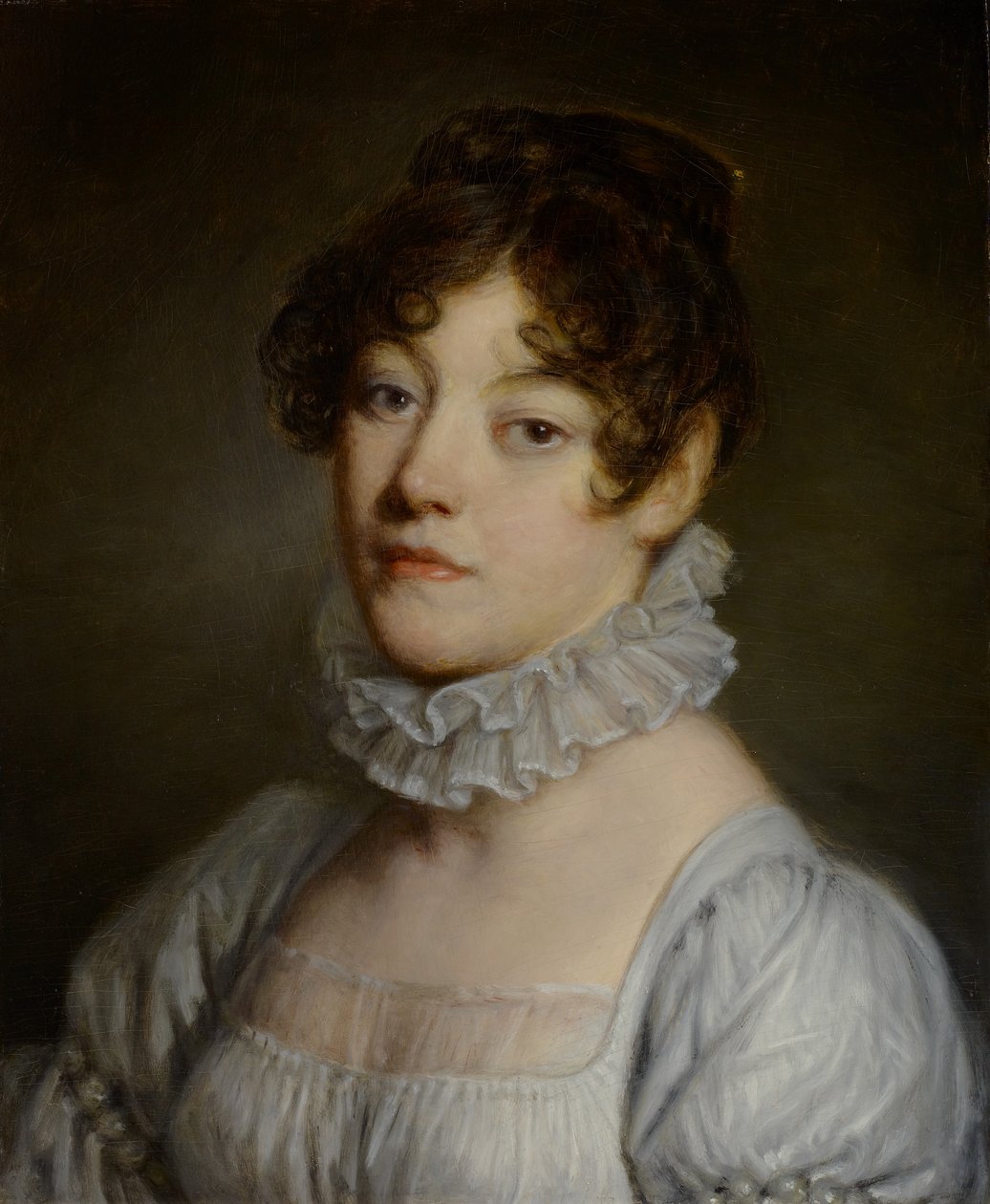 Porträtt av en ung kvinna, 1790-1805 av Jean Baptiste Greuze