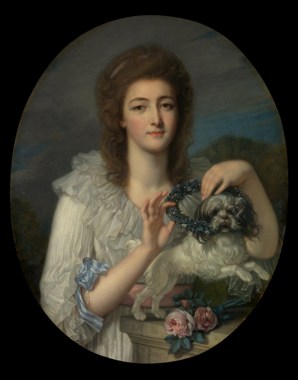 Prinsessan Varvara Nikolaevna Gagarina (1762–1802), s. 1780–82 av Jean Baptiste Greuze
