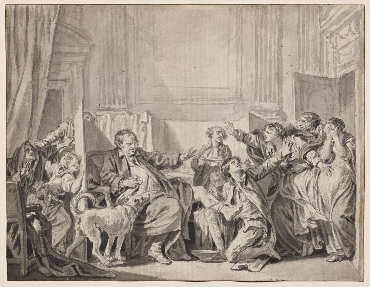 Den skyldiga och ångerfulla dottern av Jean Baptiste Greuze