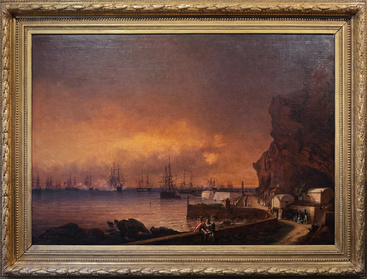 Den franska skvadronen i Sainte Helene av Jean Baptiste Henri Durand Brager
