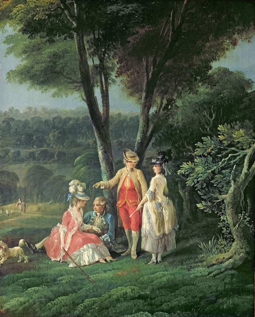 En promenad i parken av Jean Baptiste Hilair
