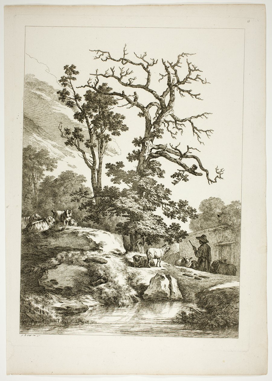 Plåt 23 av 38 från Oeuvres de J. B. Huet av Jean Baptiste Huet