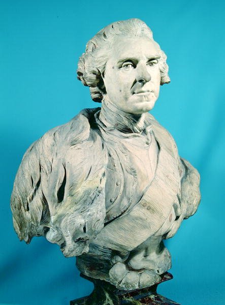 Byst av Maurice (1696-1750) Greve av Sachsen av Jean Baptiste II Lemoyne