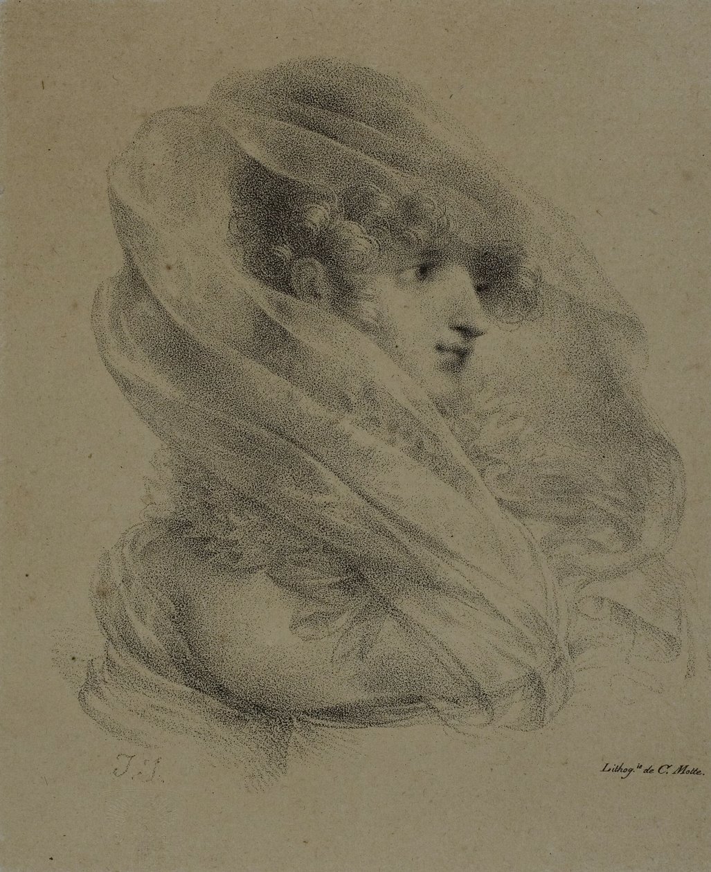 Fru Ledieu av Jean Baptiste Isabey