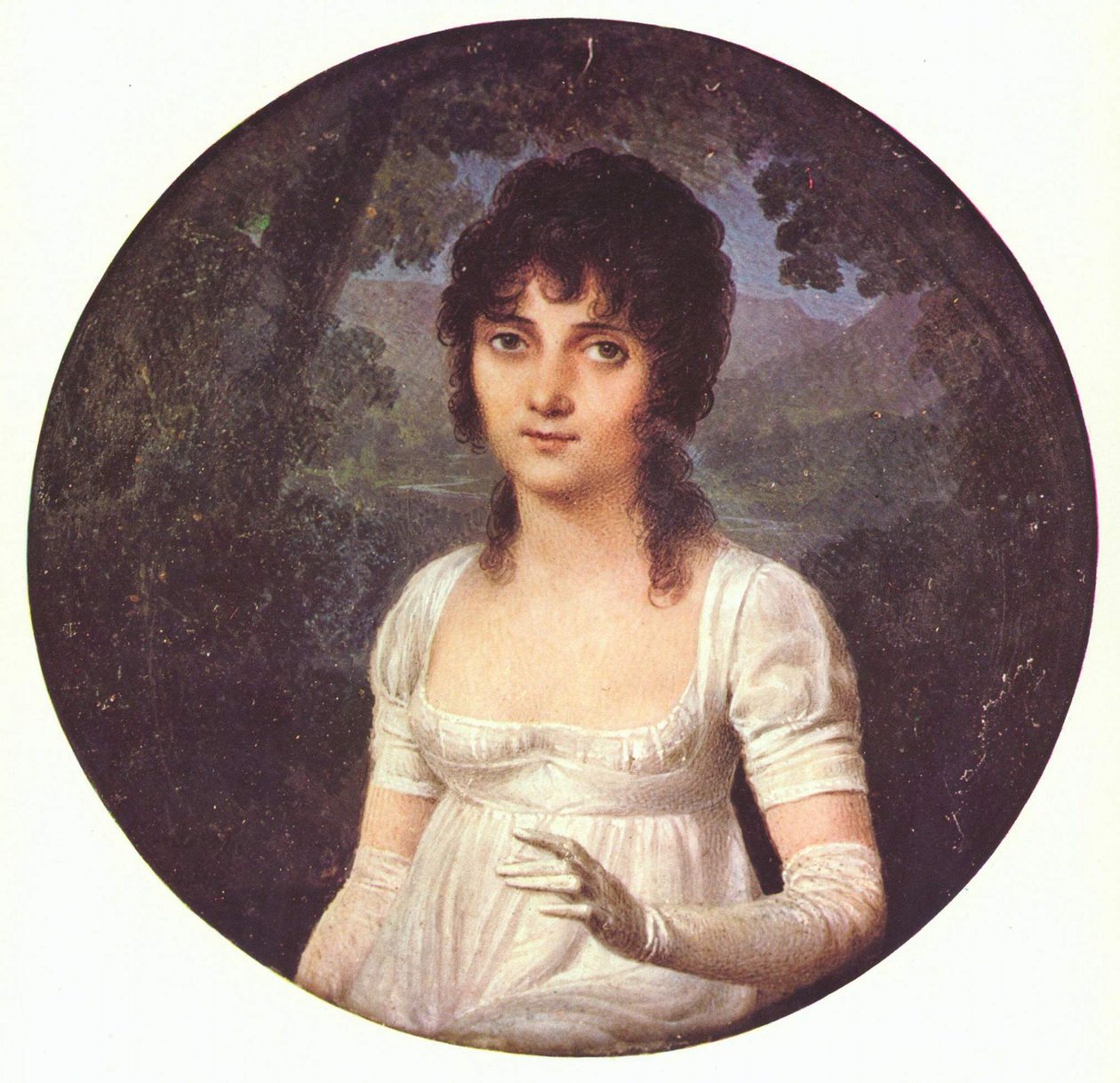 Porträtt av Christine Boyer av Jean Baptiste Isabey