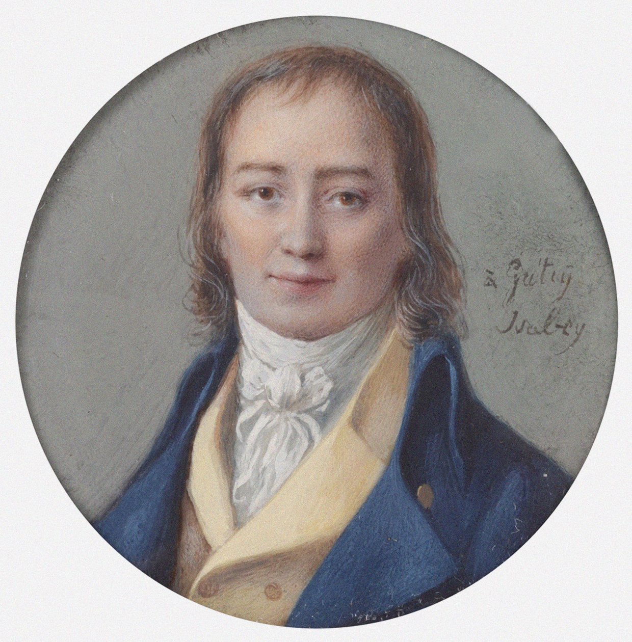 Porträtt av kompositören André Ernest Modeste Grétry 1741-1813, 1786-1788. av Jean Baptiste Isabey