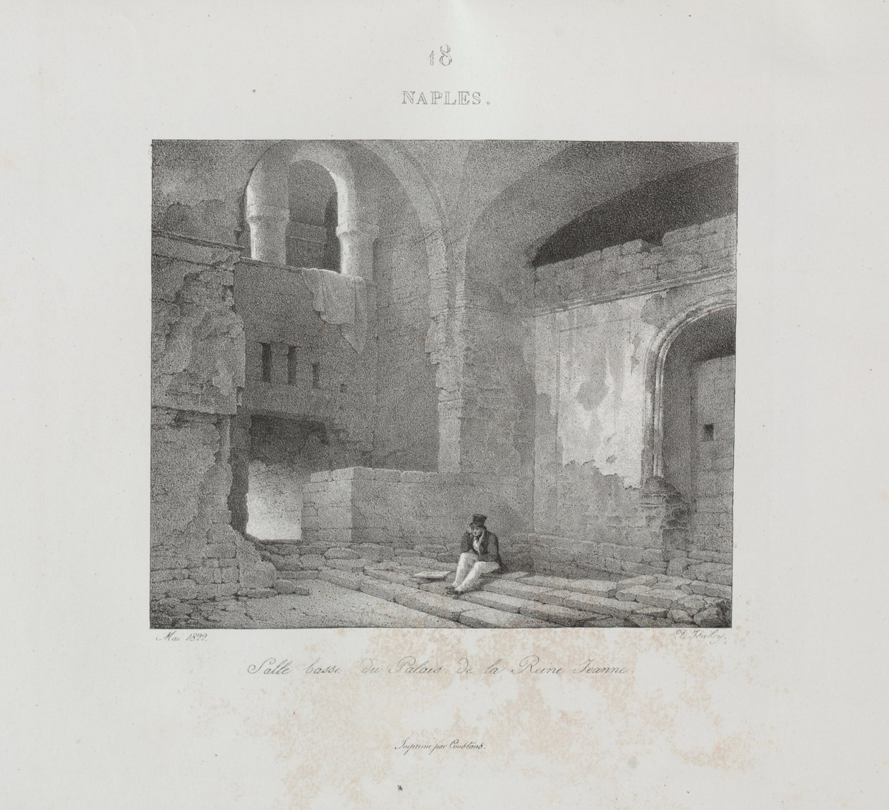 Resa till Italien 1822, 1833. av Jean Baptiste Isabey