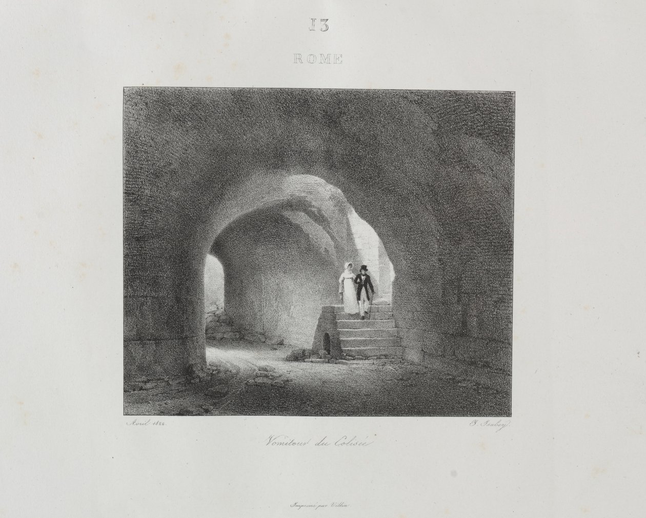 Resa till Italien 1822, 1833. av Jean Baptiste Isabey