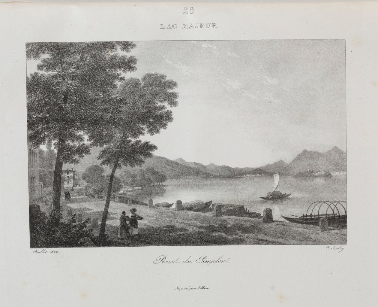 Resa till Italien 1822, 1833. av Jean Baptiste Isabey