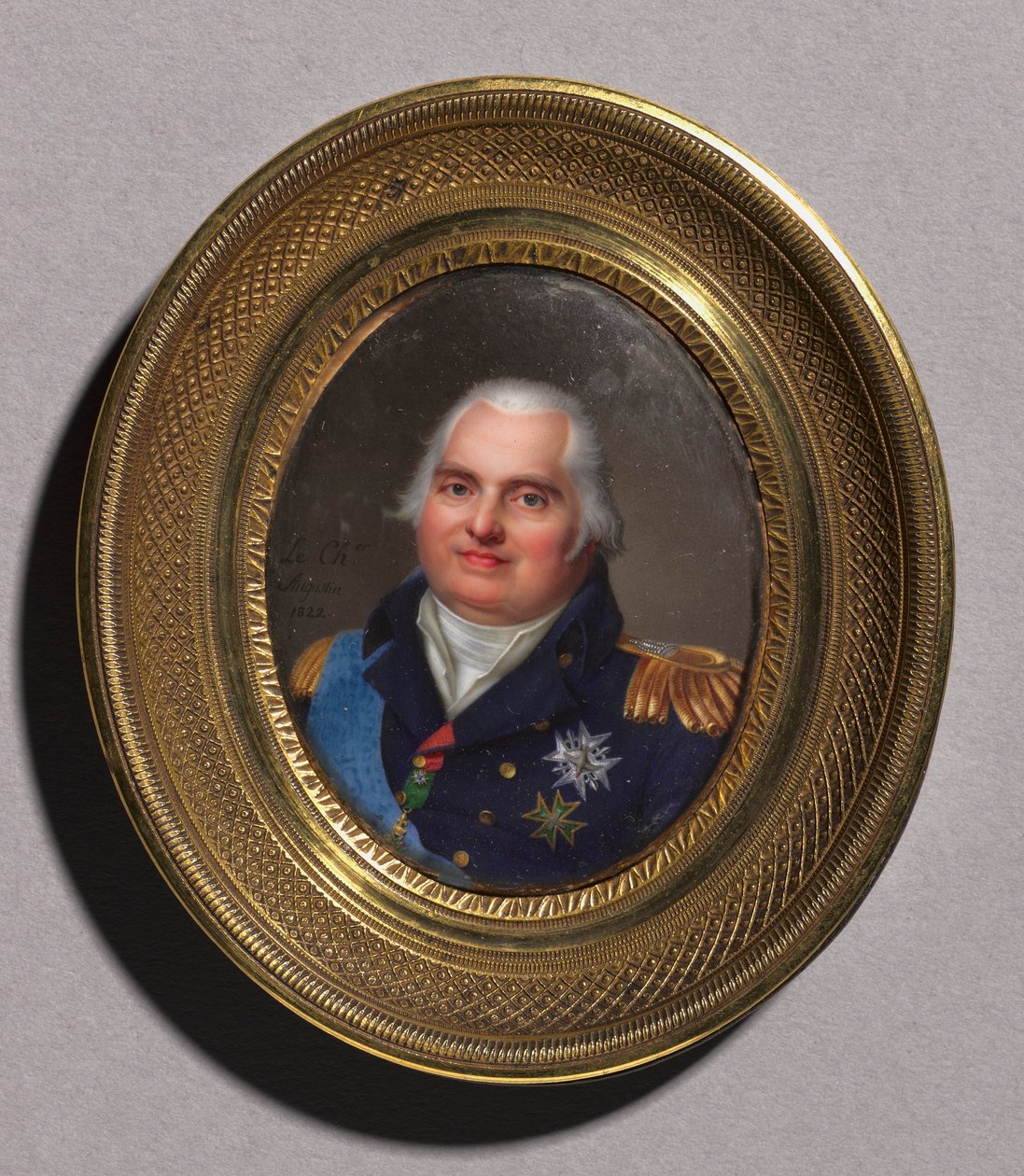 Porträtt av Ludvig XVIII, 1822. av Jean Baptiste Jacques Augustin