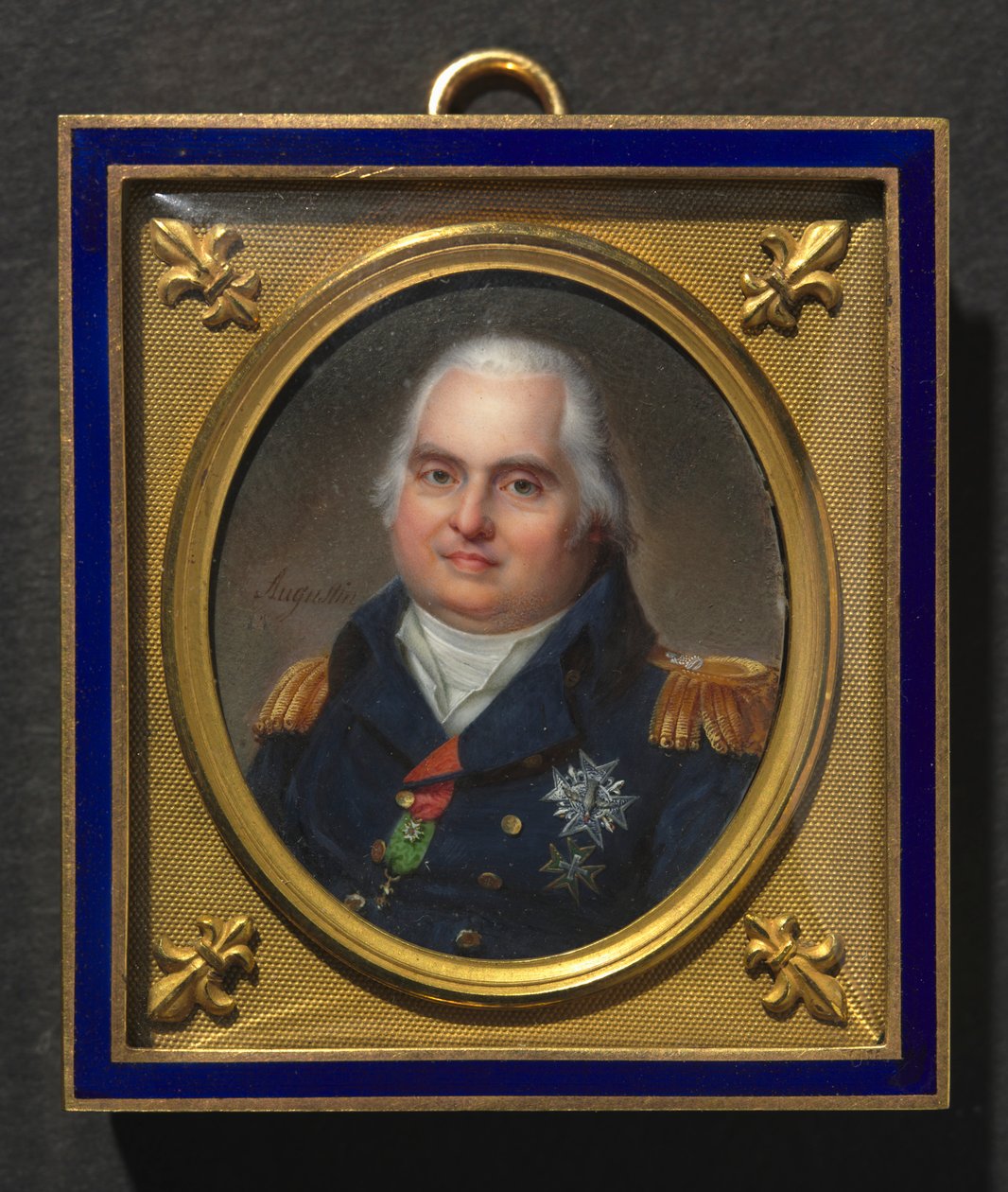 Porträtt av Ludvig XVIII, ca. 1822. av Jean Baptiste Jacques Augustin