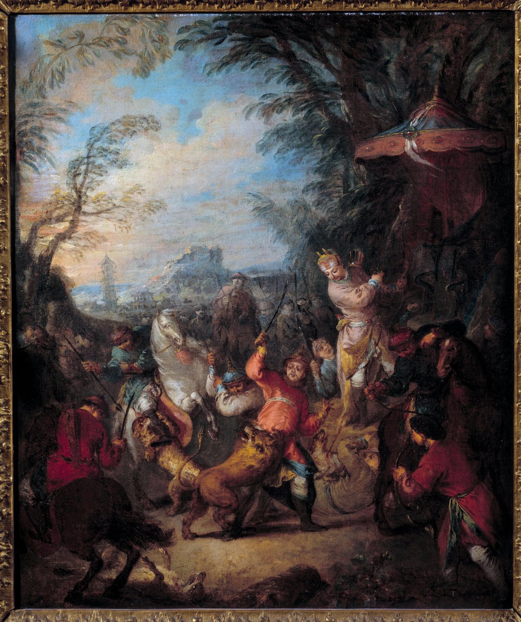 Kinesisk jaktmålning av Jean Baptiste Pater av Jean Baptiste Joseph Pater
