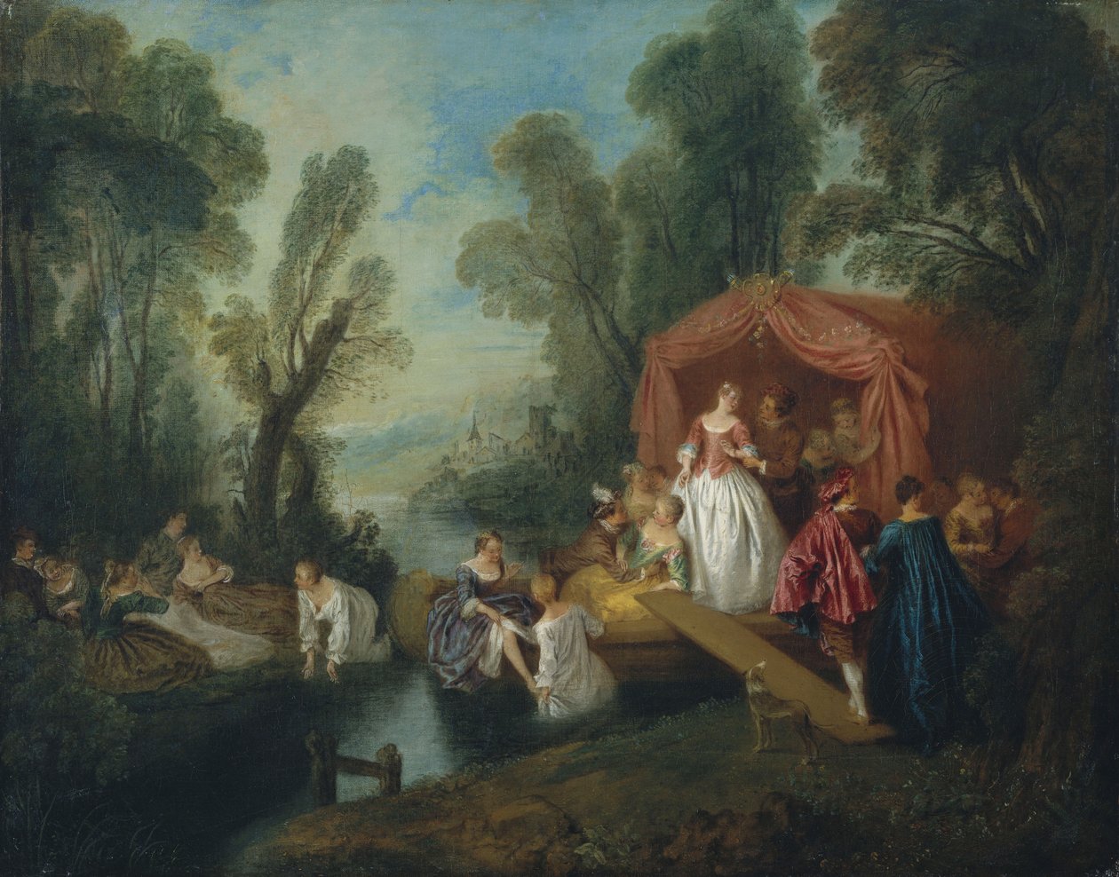 Avresa till ön Cythera av Jean Baptiste Joseph Pater