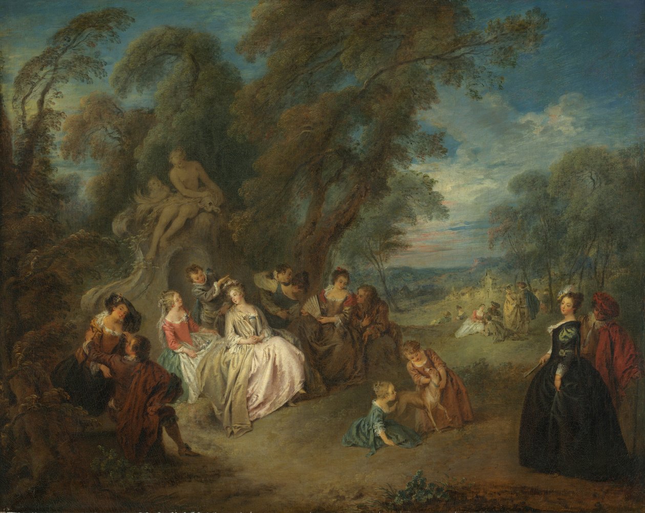 Trädgårdsfest av Jean Baptiste Joseph Pater