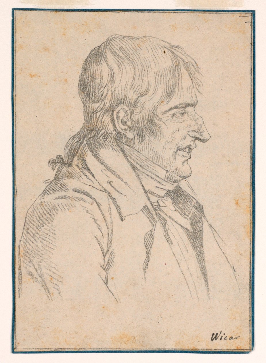 Porträtt av en man av Jean Baptiste Joseph Wicar