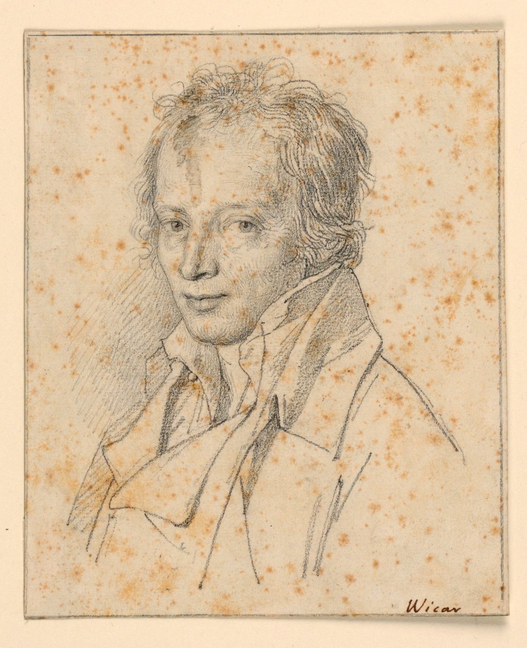 Porträtt av en ung man av Jean Baptiste Joseph Wicar