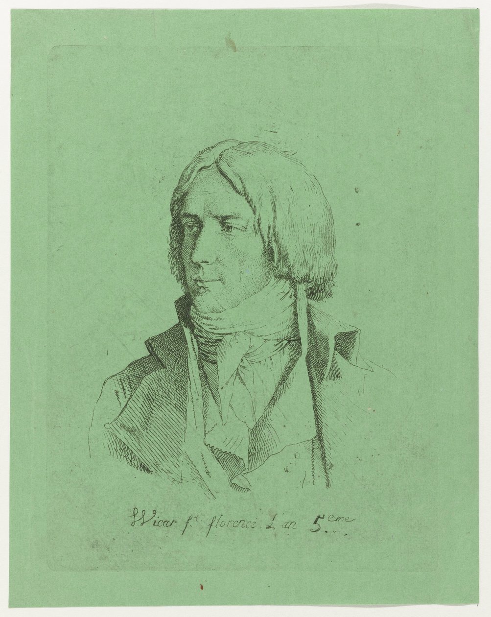 Porträtt av en okänd ung man av Jean Baptiste Joseph Wicar