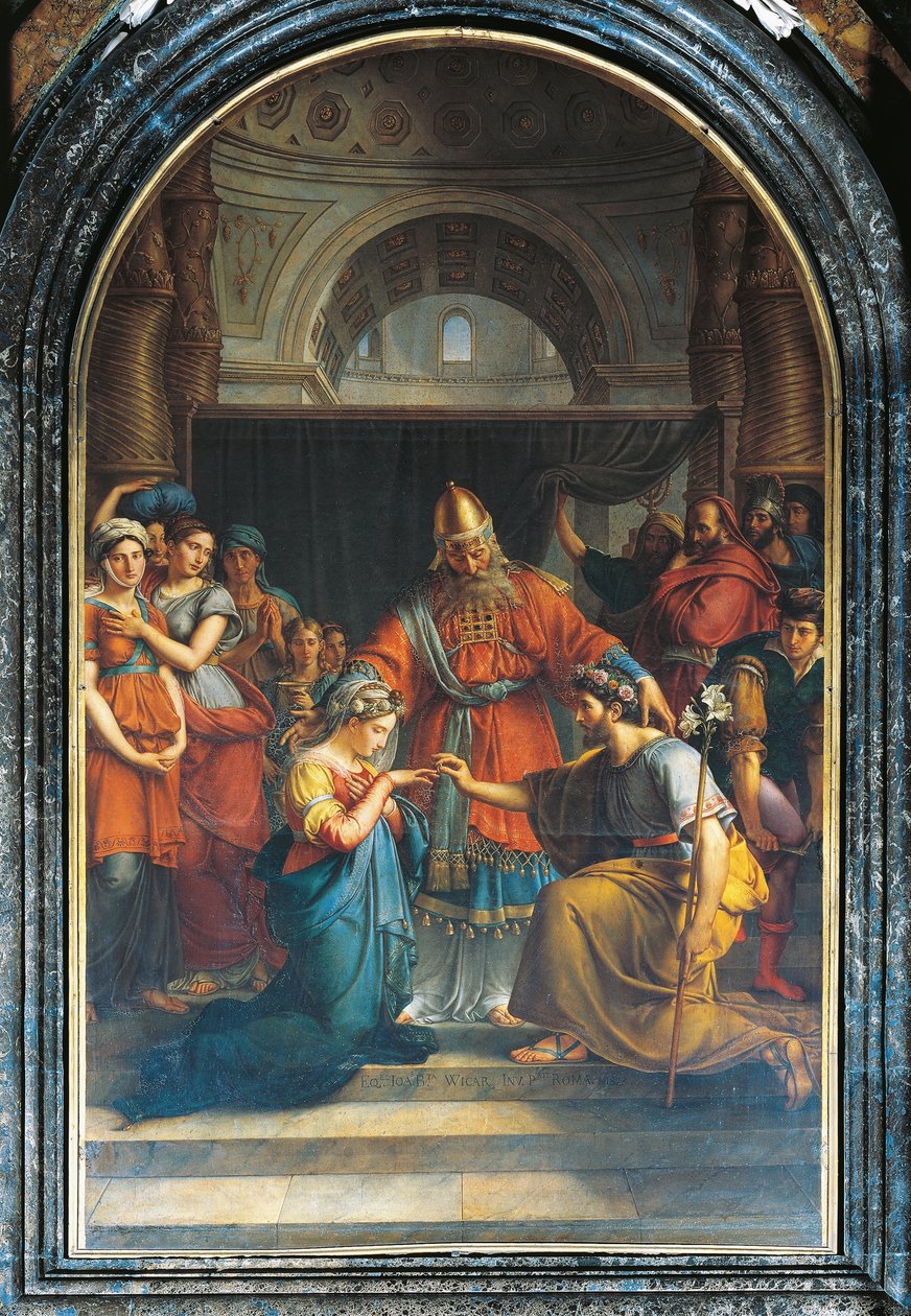 Jungfruns äktenskap av Jean Baptiste Joseph Wicar