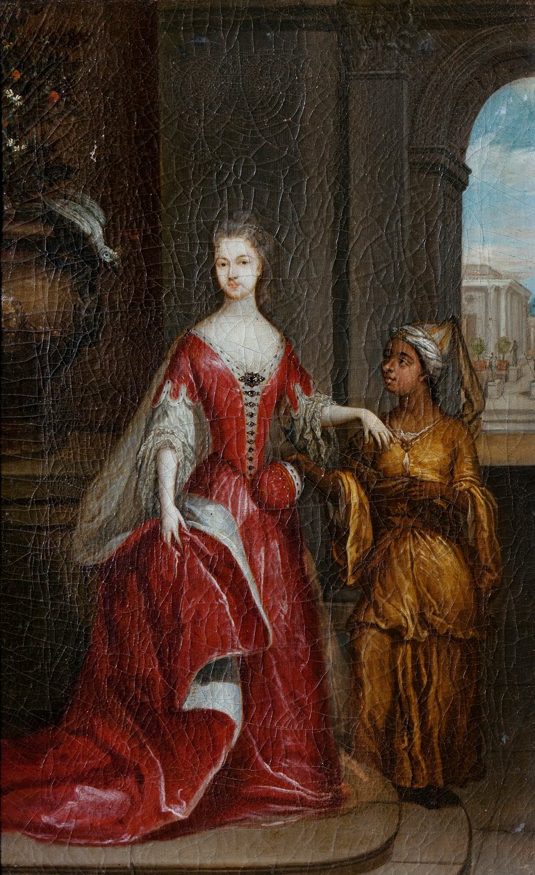 Nederländska: Elisabeth Savage (1699-1746). Maka till Frederick av Nassau-Zuylensteyn, earl av Rochford Elisabeth Savage (1699-1746). Maka till Frederick av Nassau-Zuylensteyn, earl av Rochford av Jean Baptiste Lantscroon