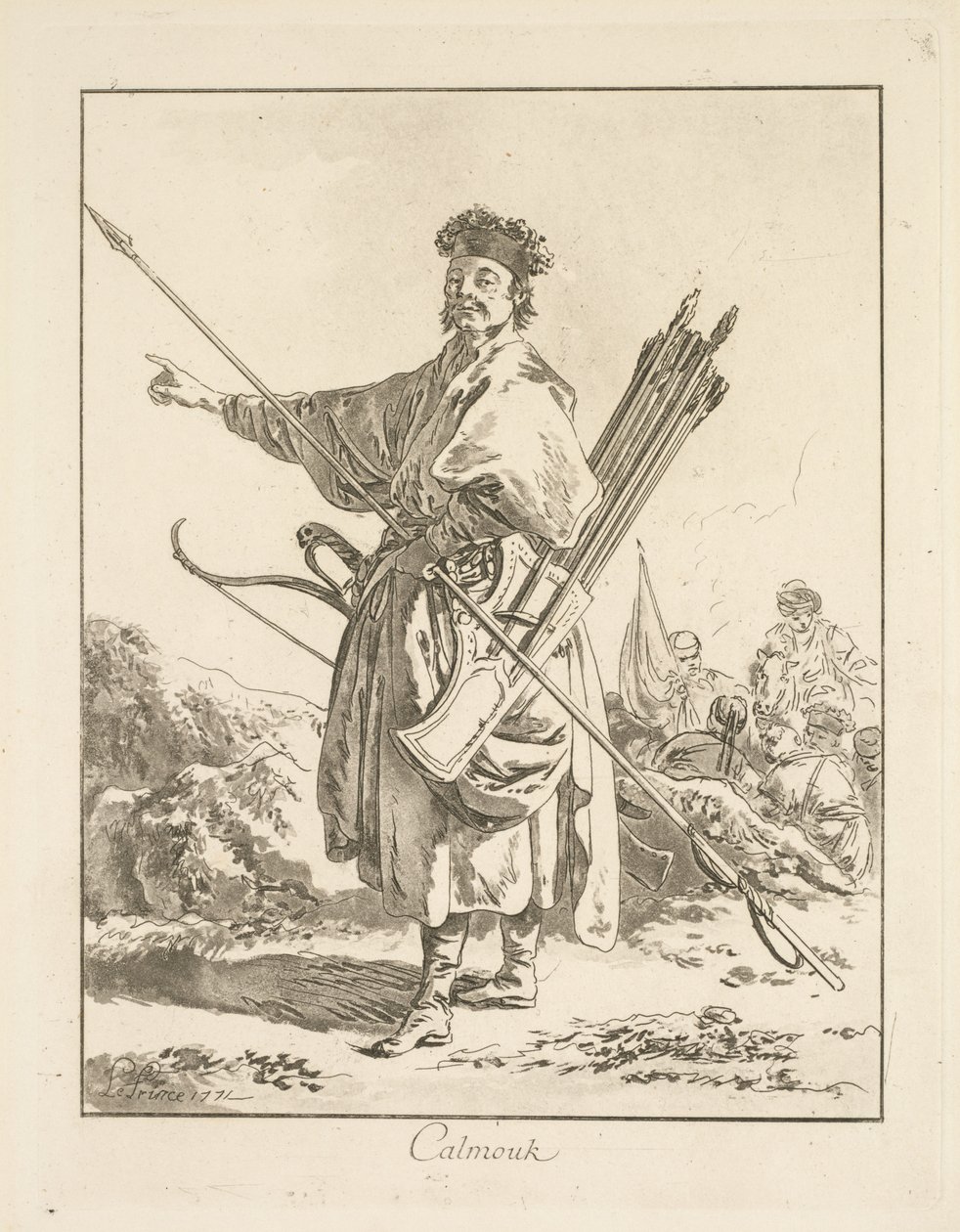 Calmouk av Jean Baptiste Le Prince