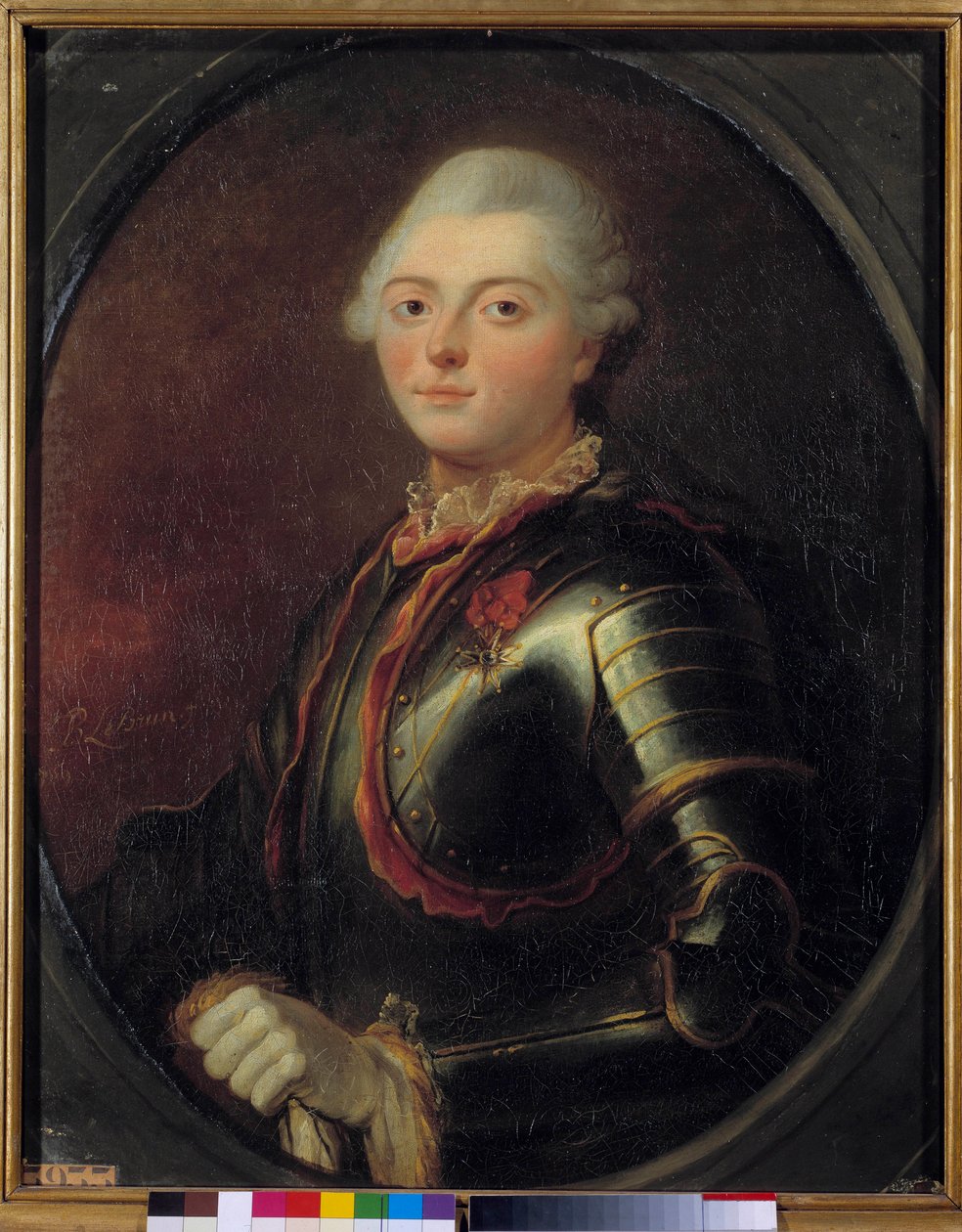Porträtt av amiral Charles Henri Theodat, greve av Estaing (1729-1794) Målning av Jean Baptiste the Brun (1748-1813) 1769. Dim 0,83 x 0,66 m Versailles, Musee du Chateau av Jean Baptiste Lebrun