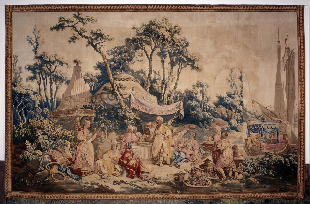 Utomhusbanketten, en ridå av ryska spel av Jean Baptiste Leprince