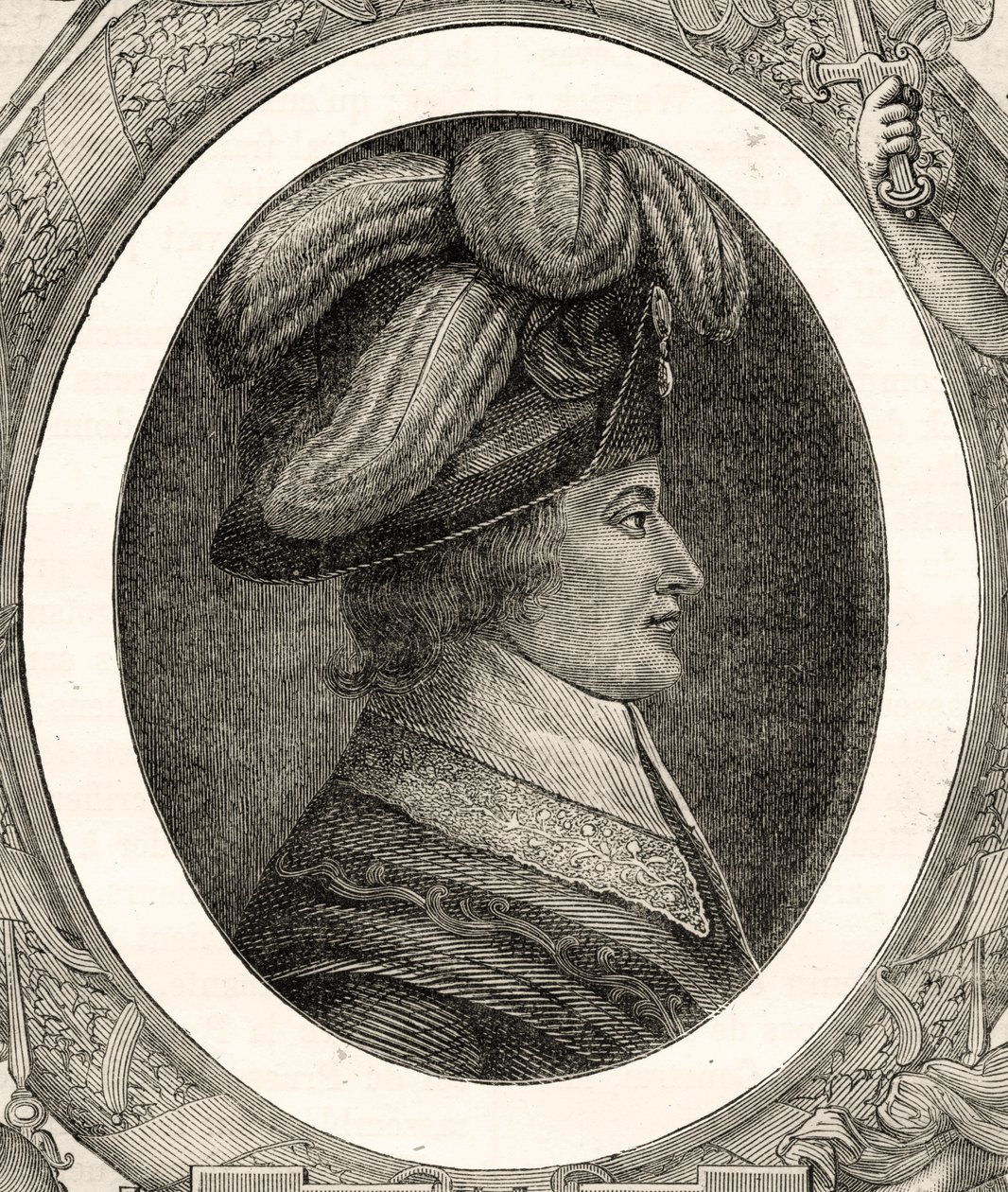 Lazare Nicolas Marguerite Carnot (1753-1823), från "Histoire de la Revolution Francaise" av Louis Blanc (1811-82) 1847-62 av Jean Baptiste Lienard