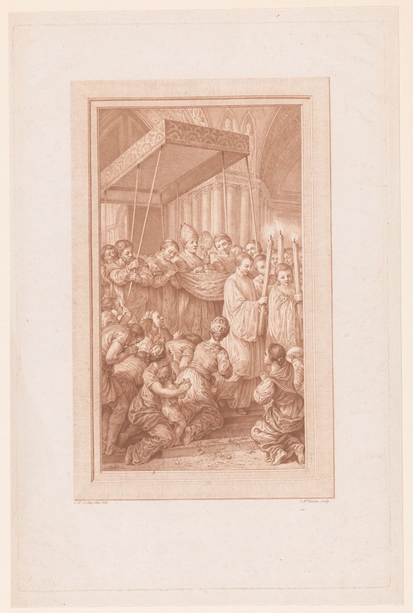 Procession med monstrans av Jean Baptiste Lucien