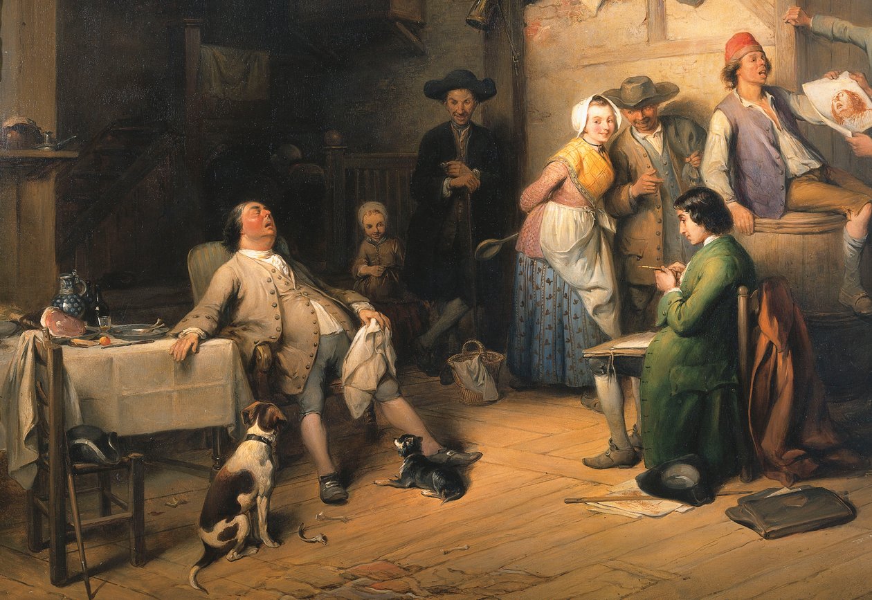Tagen i Full Siesta, 1842 av Jean Baptiste Madou