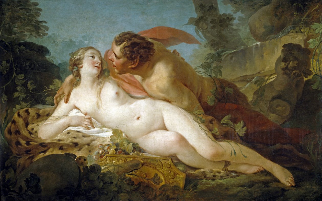 Jupiter och Antiope av Pierre, Jean-Baptiste Marie (1714-1789) av Jean Baptiste Marie Pierre