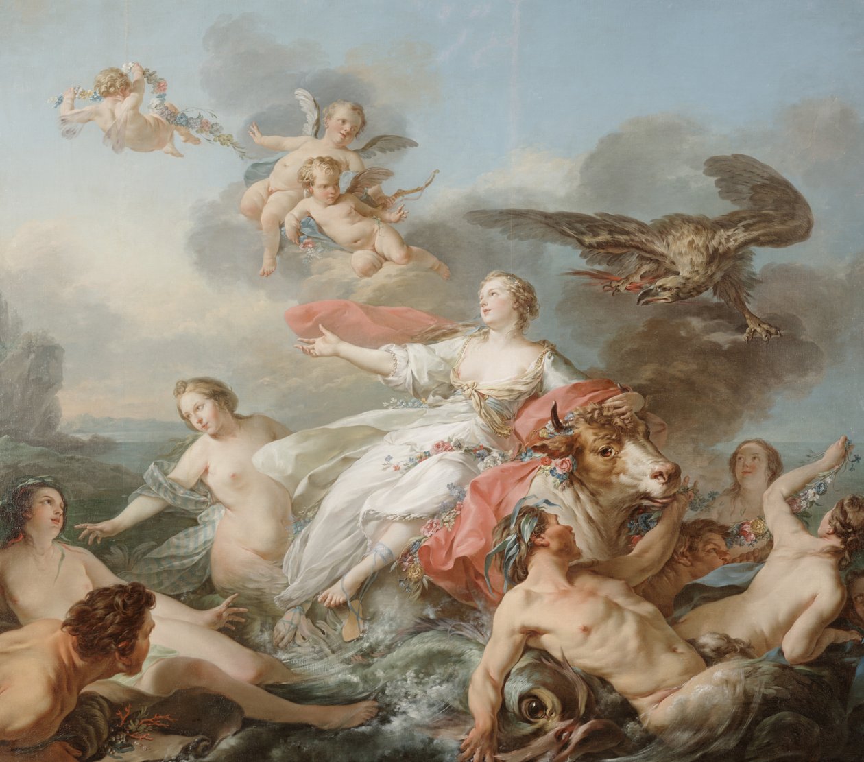 Bortförandet av Europa av Jean Baptiste Marie Pierre