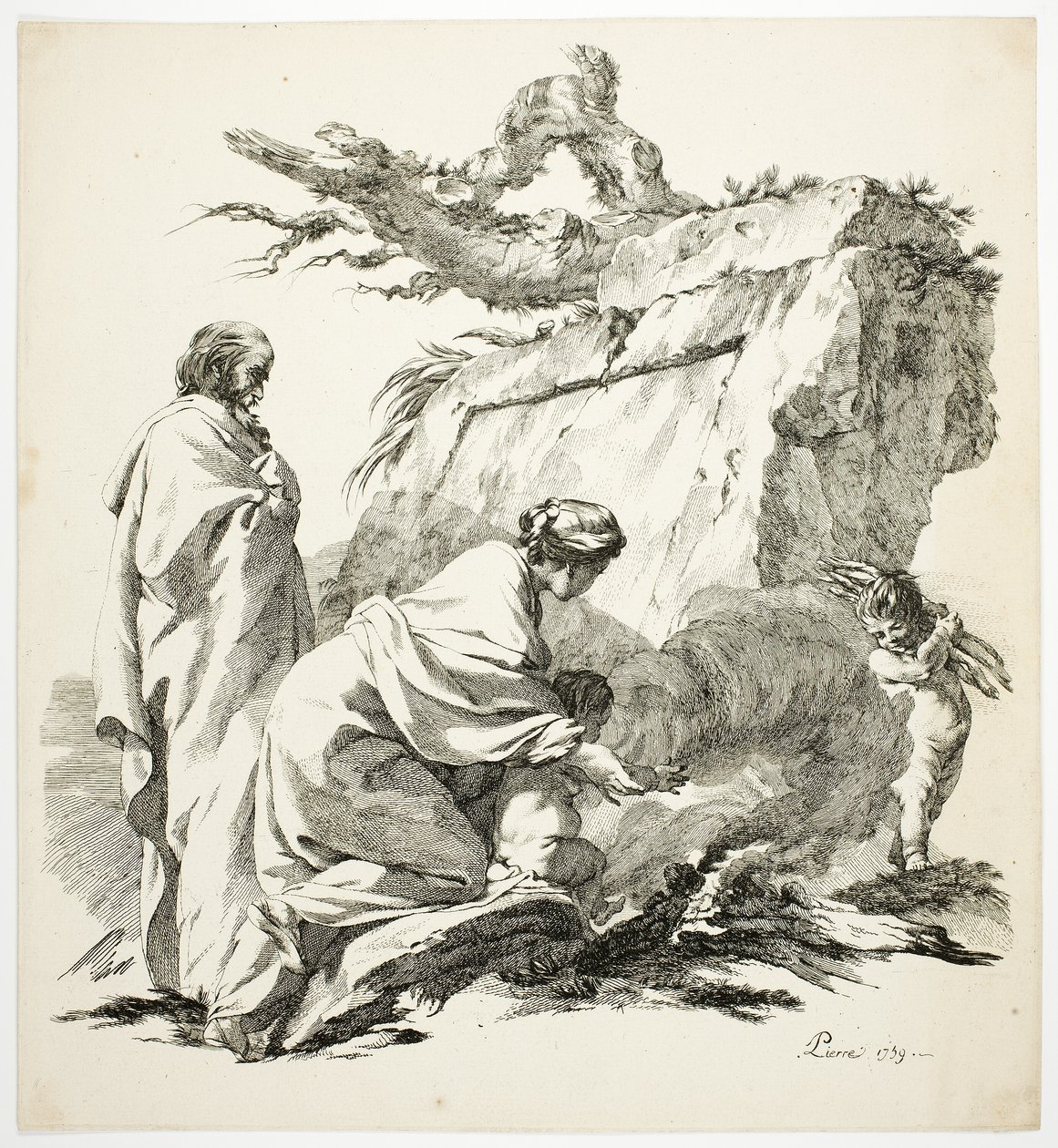 Flygningen till Egypten av Jean Baptiste Marie Pierre