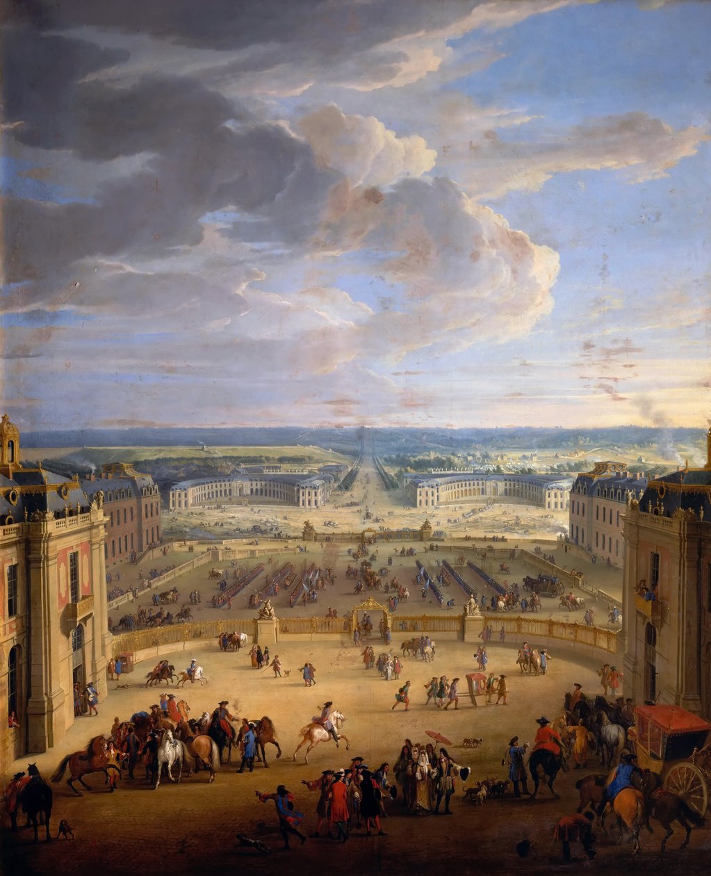 Det kungliga stallet Grande Écurie i Château de Versailles av Jean Baptiste Martin