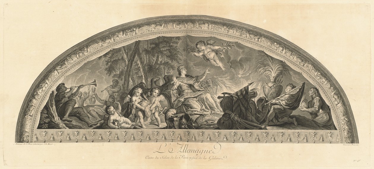 Tyskland, Centre of the Salon of Peace Opposite the Gallery (Tyskland, Centre of the Salon of Peace Opposite the Gallery) [pl. 46] av Jean Baptiste Masse