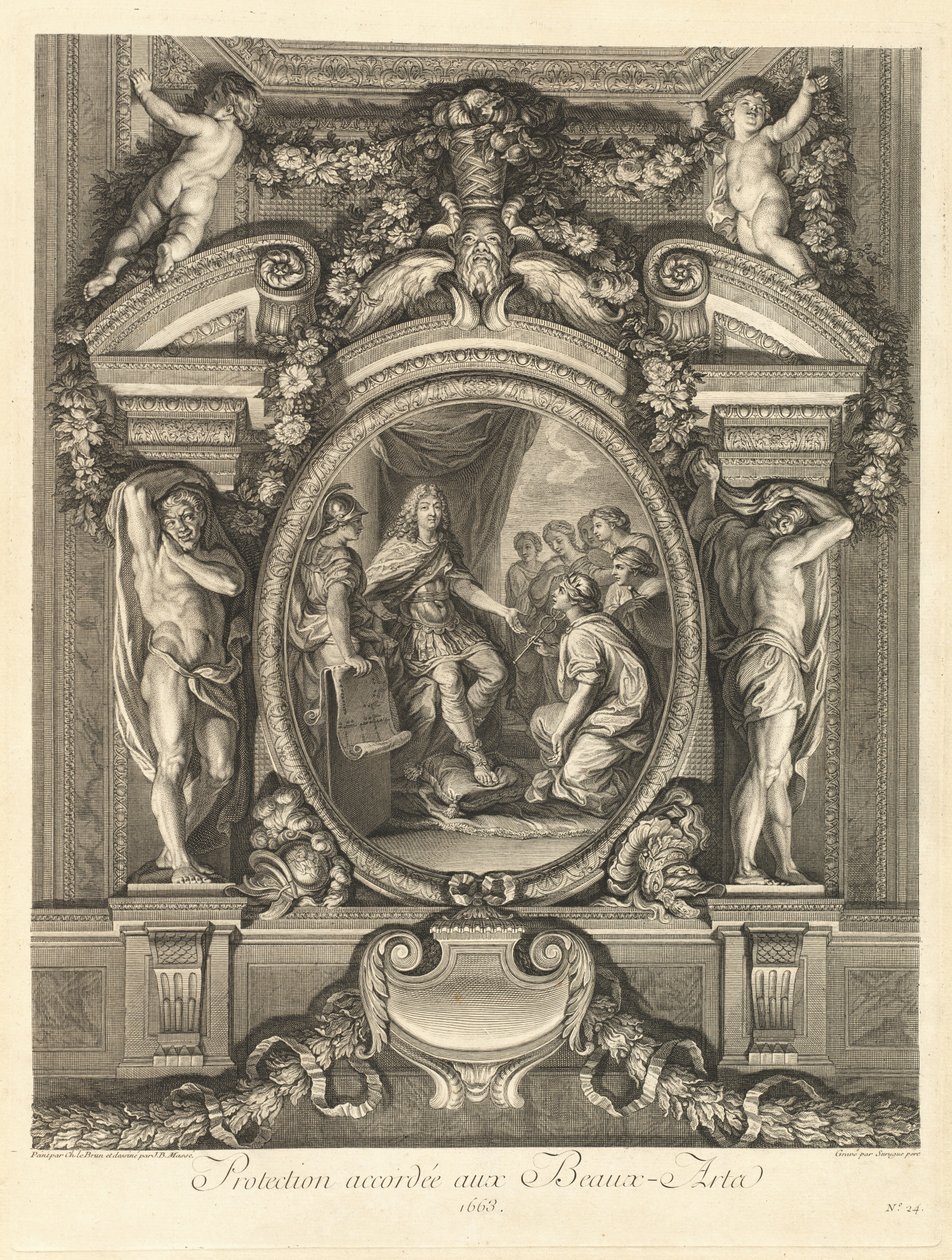 Skydd beviljat för de fria konsterna 1663 [pl. 24] av Jean Baptiste Masse