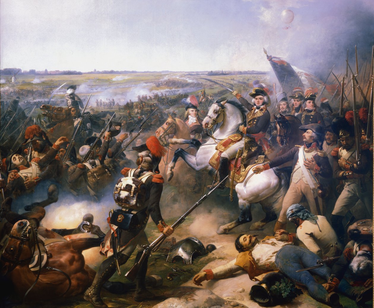 Slaget vid Fleurus, 16 juni 1794 1800-talet av Jean Baptiste Mauzaisse