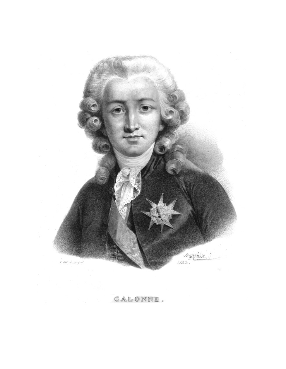 Charles Alexander av Calonne, c1820-talet. av Jean Baptiste Mauzaisse