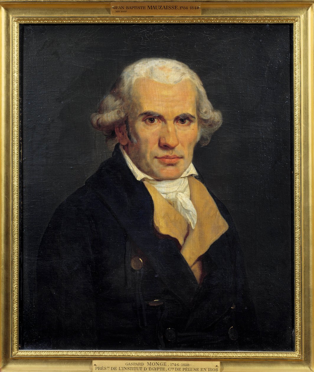 Porträtt av Gaspard Monge, greve av Peluse (1746 - 1818), fransk matematiker. Målning av Jean-Baptiste Mauzaisse (1784-1844). av Jean Baptiste Mauzaisse