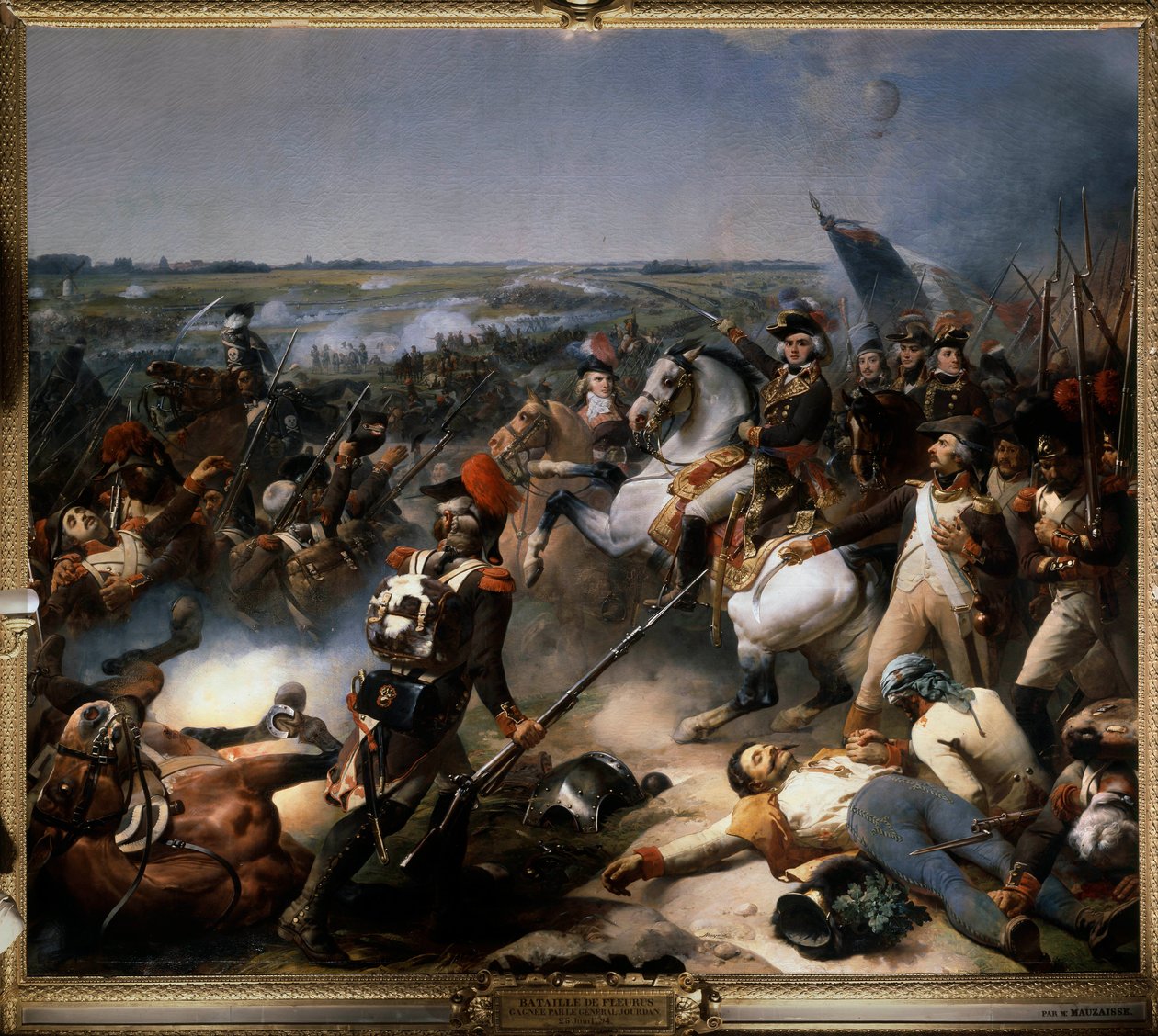 Slaget vid Fleurus den 26 juni av Jean Baptiste Mauzaisse
