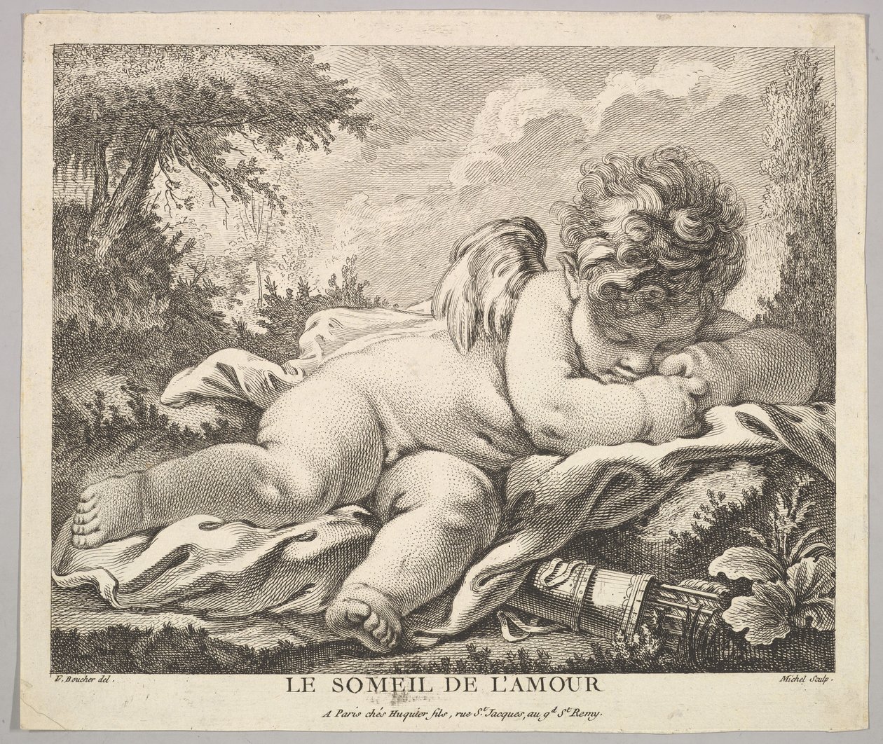 Amors sömn. av Jean Baptiste Michel