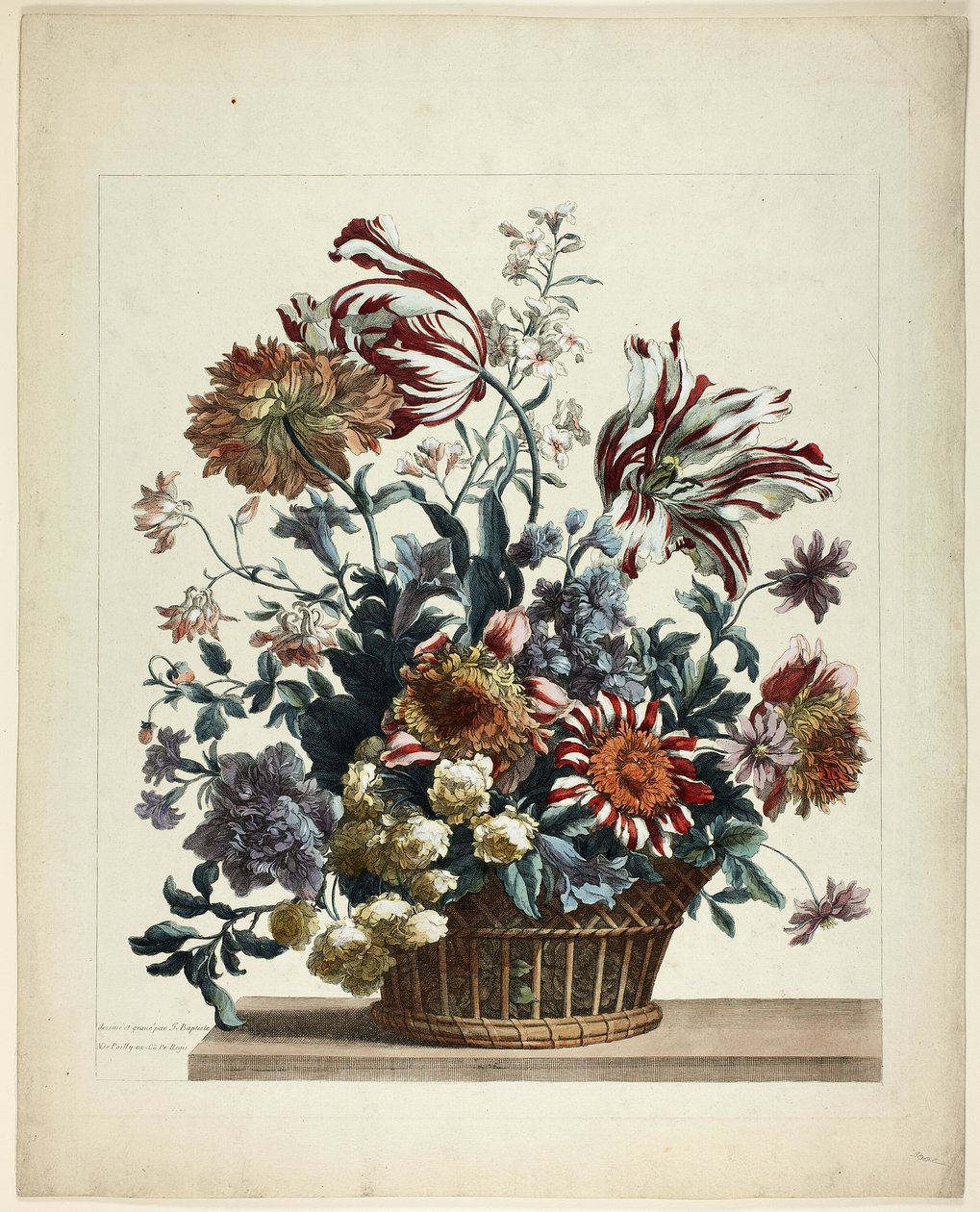 Korg med blommor av Jean Baptiste Monnoyer