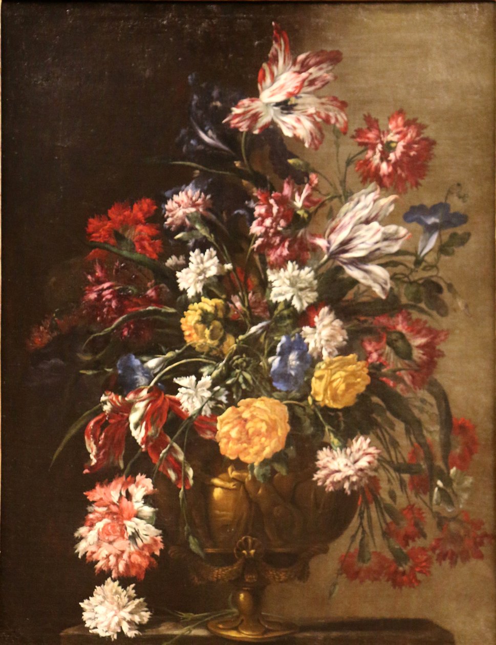Blommor i en vas. av Jean Baptiste Monnoyer