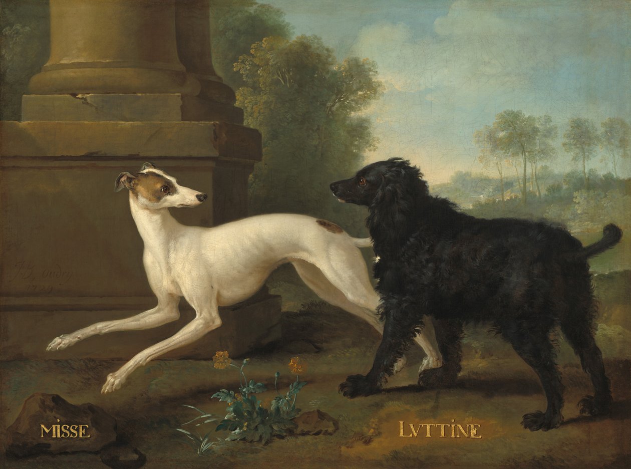 Fröken och Luttine, 1729. av Jean Baptiste Oudry