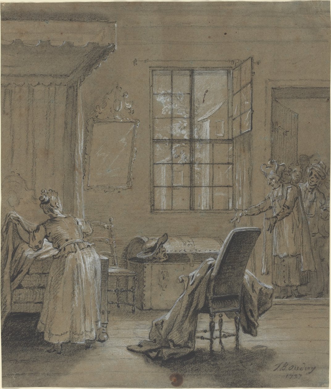 Skvaller i bagageutrymmet av Jean-Baptiste Oudry