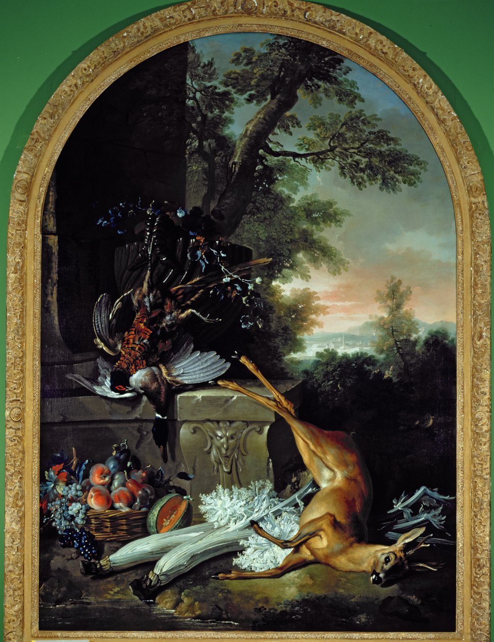 Stilleben med vilt i ett landskap, ca 1730 av Jean Baptiste Oudry